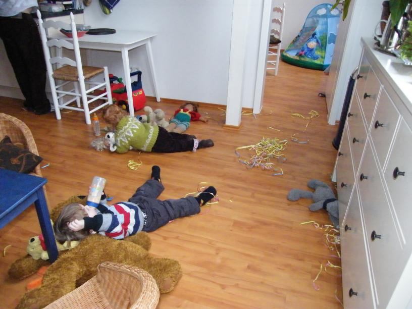 Chaos nach der Feier